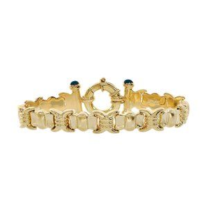 10.mm Hugs & Kisses 14K Yellow Gold  Bracelet